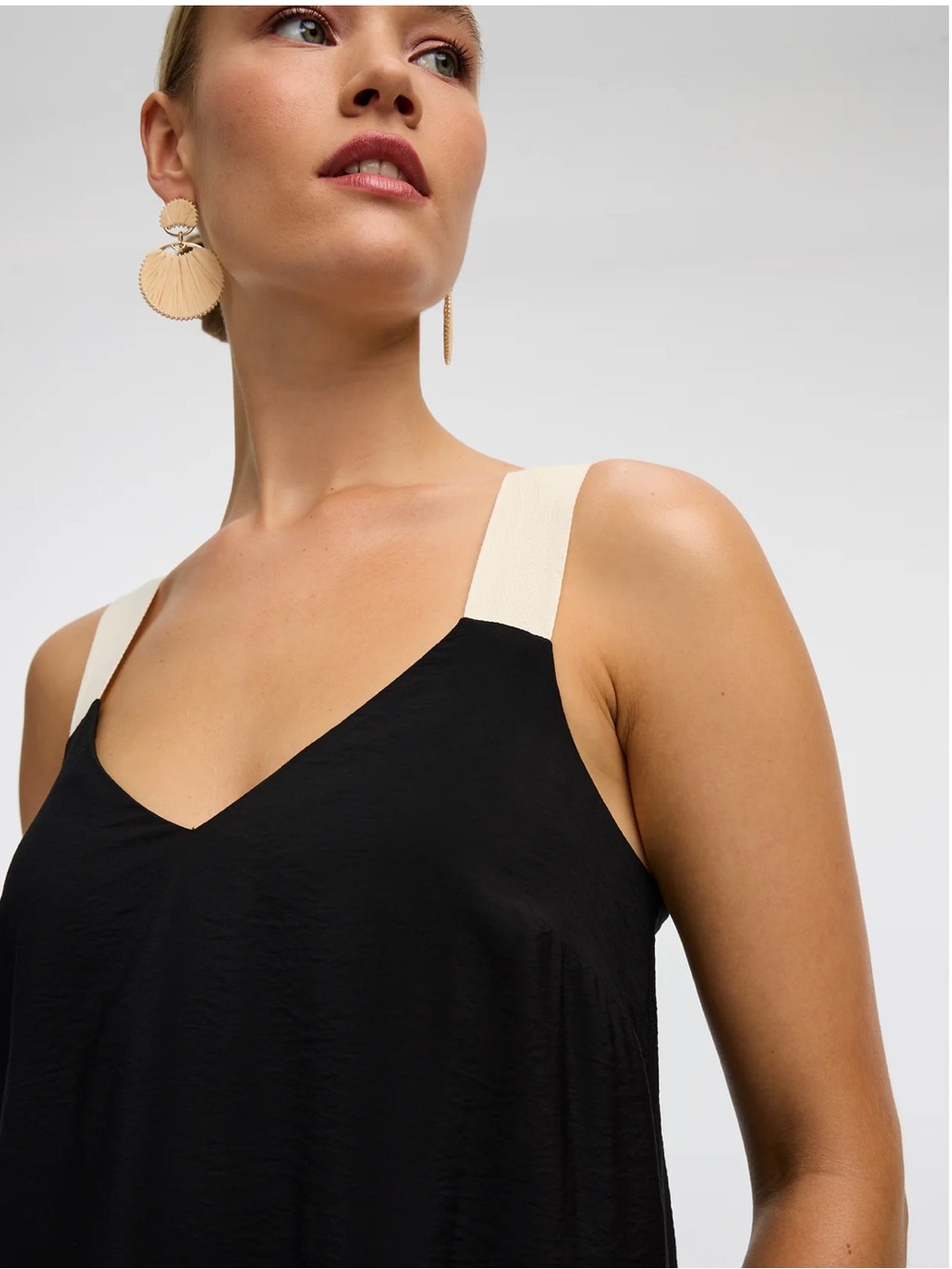 Reitmans Black Slip Maxi Dress with Ruffled Hem - Picture 2 of 11
